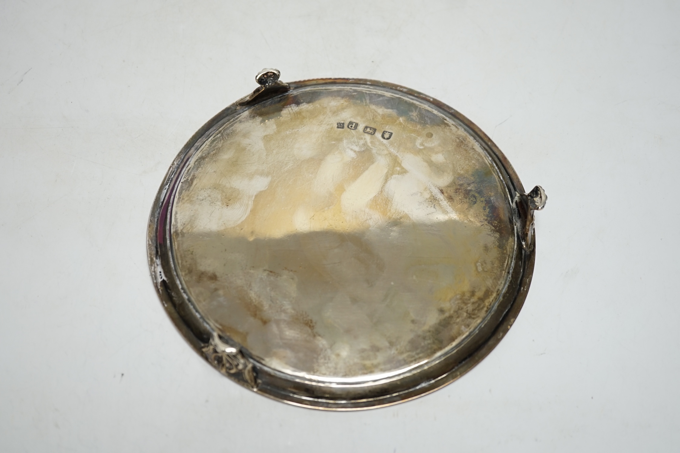A George III silver salver, Crouch & Hannam, London, 1779, 17.7cm, 9.3oz.